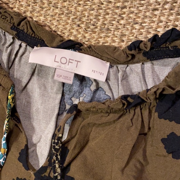 LOFT floral dress Size XS petite - Picture 5 of 8